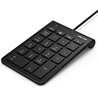Teclado Numérico con Cable- Jelly Comb Delgado Ultra Teclado Numérico para Ordenador Portátil o PC- Negro.